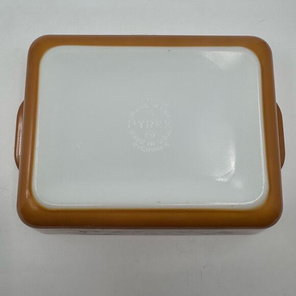 Vintage Pyrex 1974-1978 Old Orchard Pattern Refrigerator Dish with Lid Ovenware - Picture 8 of 9